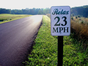 Camden Auto Insurance Relax Sign 